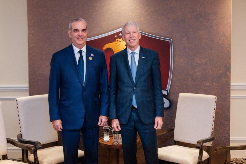 El presidente Luis Abinader y el secretario de Energía de los Estados Unidos, Chris Wright.