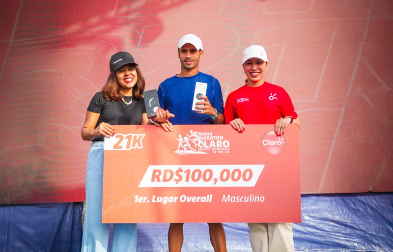 Jilberto Santana se impuso en la máxima categoría masculina 21 k, con un tiempo de 1 hora 05 minutos 52 segundos.