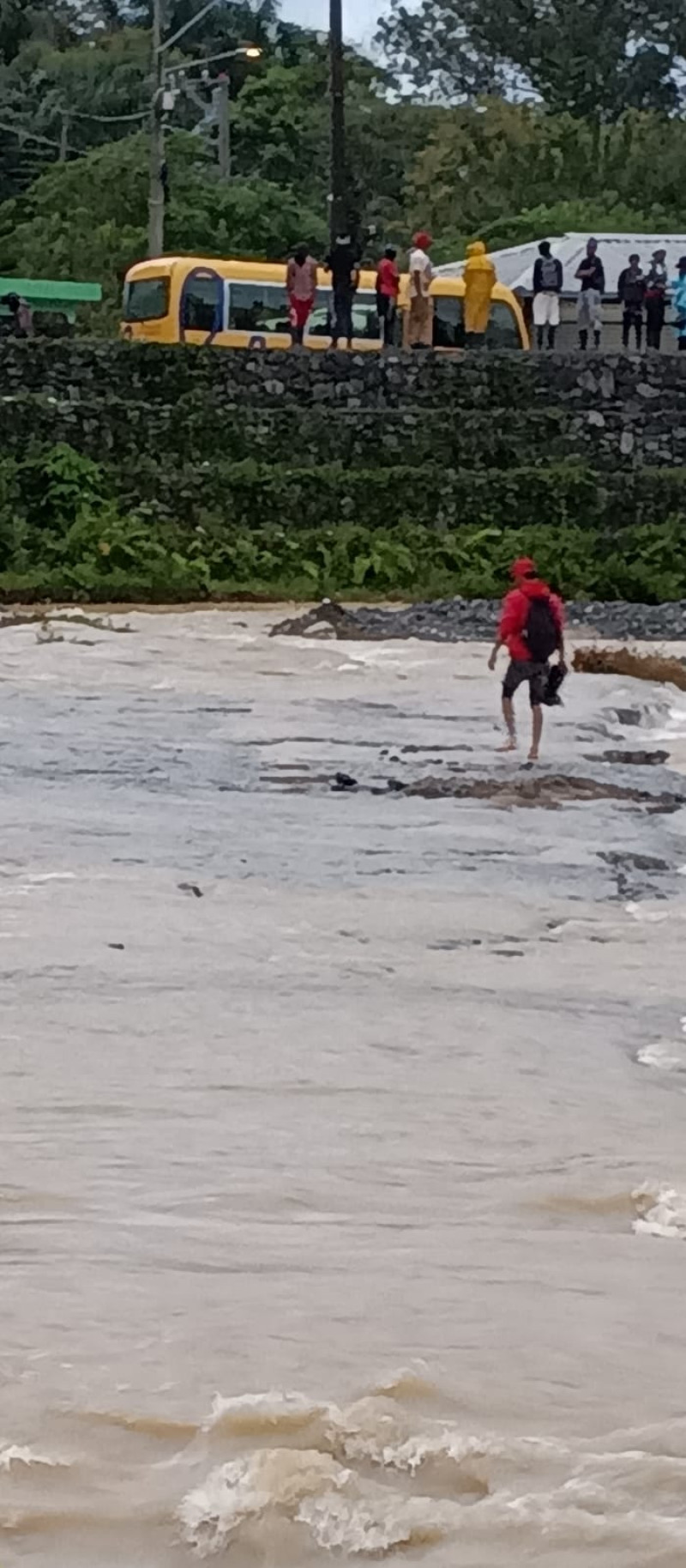 Crecida del río Nizao en Ocoa