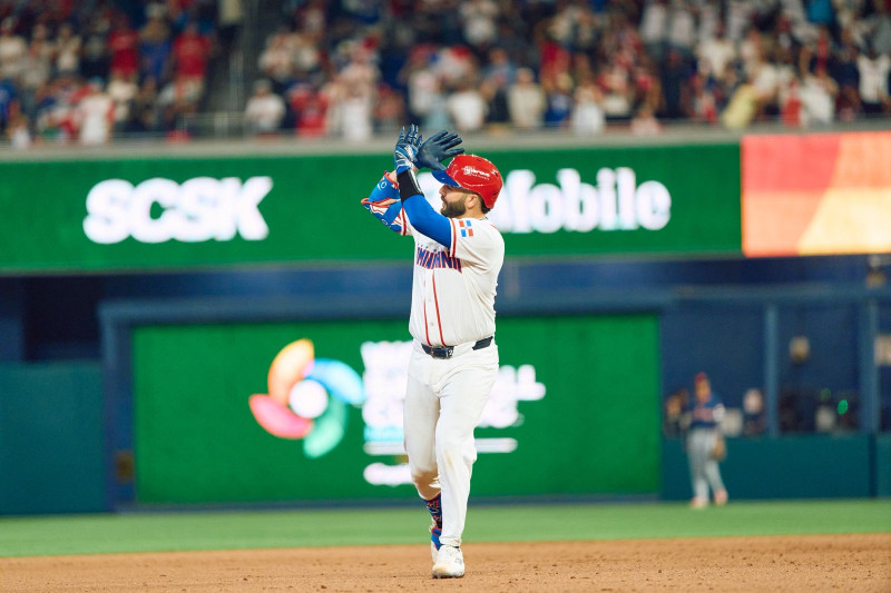 Austin Wells, receptor de la Selección de Béisbol de República Dominicana.
