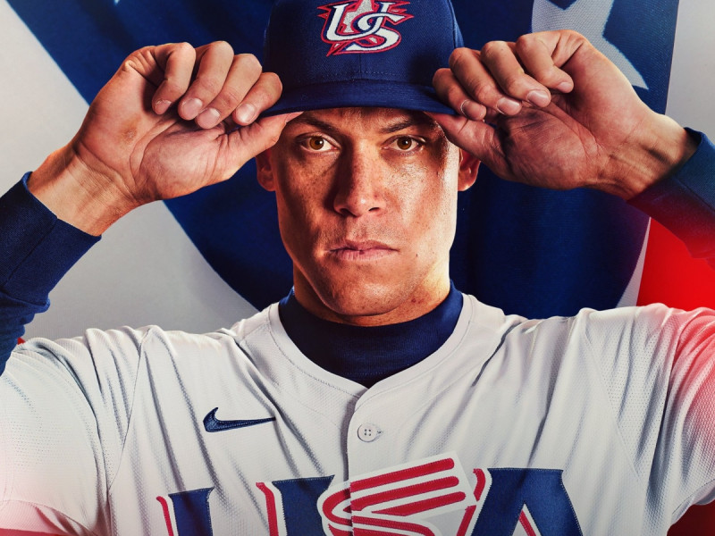 Aaron Judge, capitán del equipo de Estados Unidos.