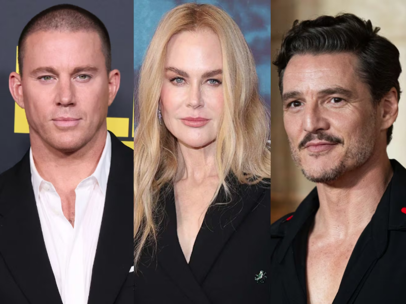 De izquierda a derecha: Channing Tatum, Nicole Kidman y Pedro Pascal