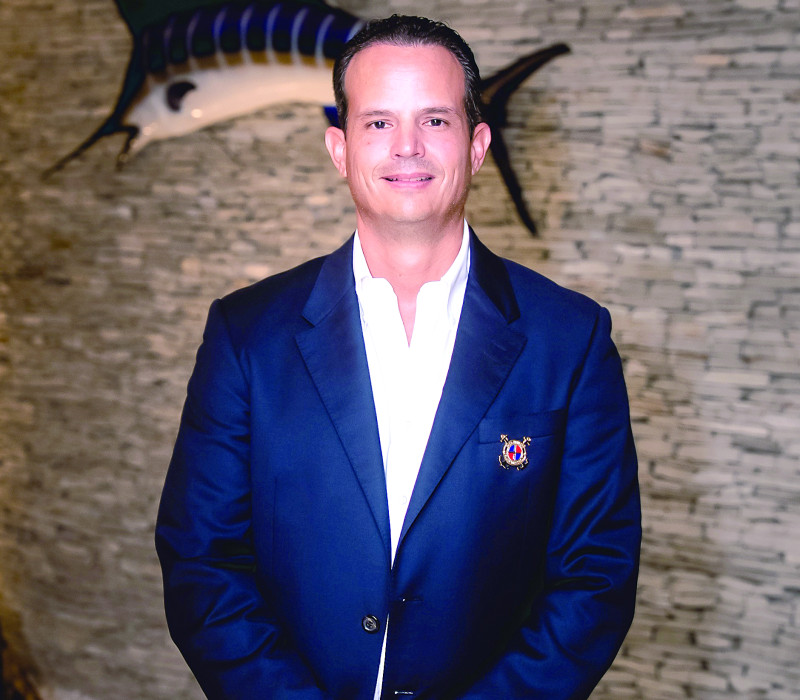 Jorge Leroux Matos, comodoro del Club Náutico de Santo Domingo.