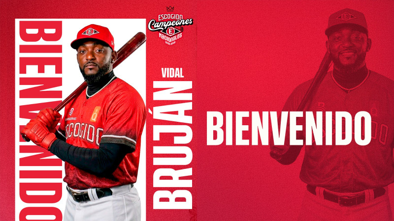 Vidal Bruján, versátil jugador con varios años de experiencia en Lidom.