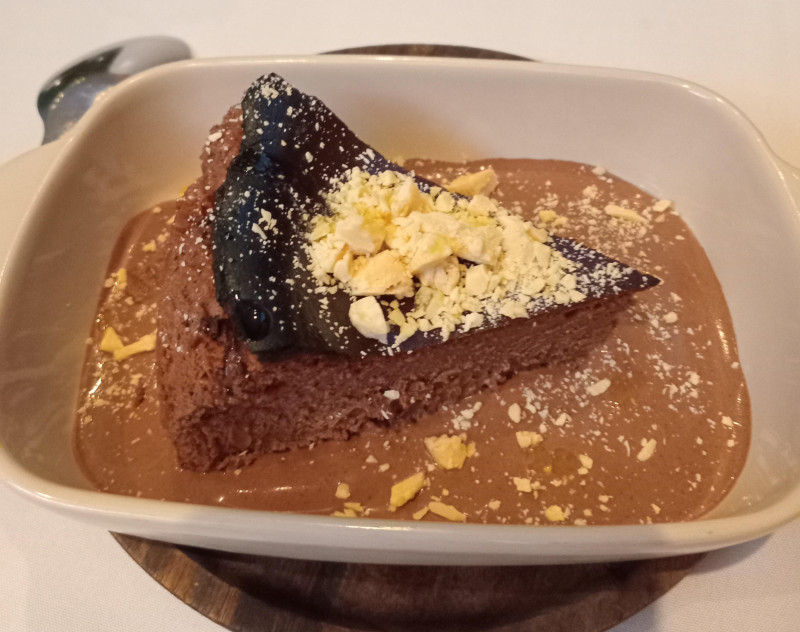 Tarta vasca de chocolate y café