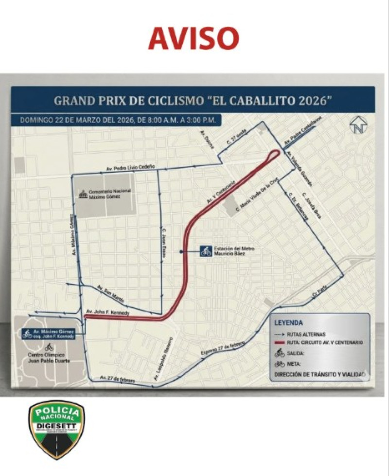 Rutas alternas indicadas por la Digesett