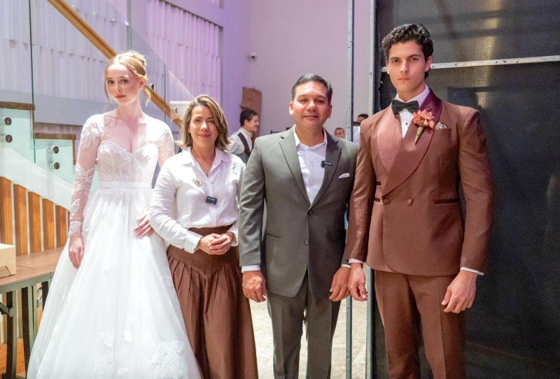 Lil Céspedes  y Carlos González Demorizi propietarios de las marcas Lanóvea Bridal y Masculino Formal