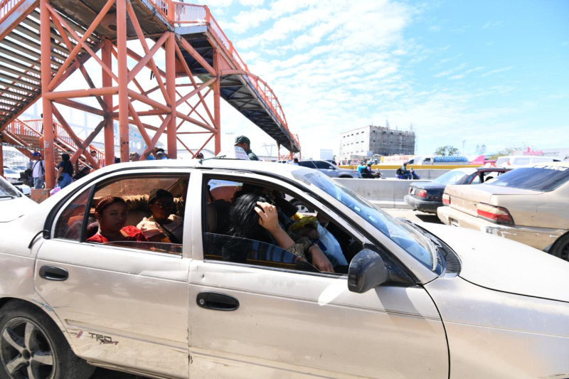 Pasajeros en rutas con destino al kilometro 22 y 24