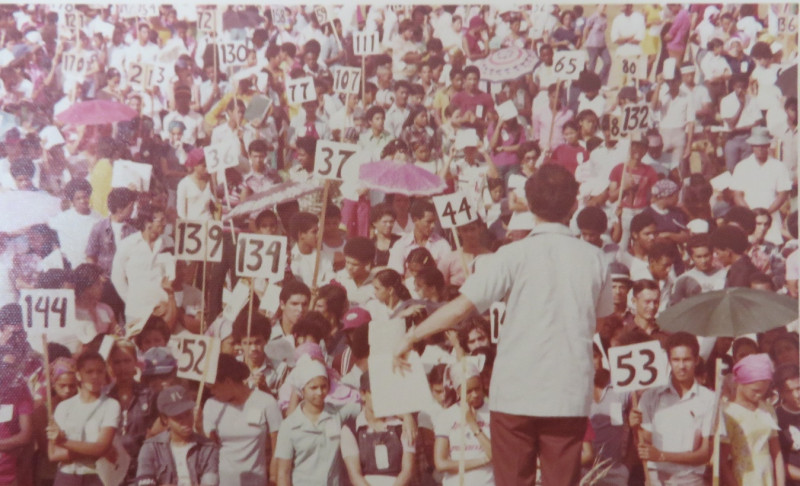 Celebración de la Pascua Juvenil 1976, María Auxiliadora (OMA)