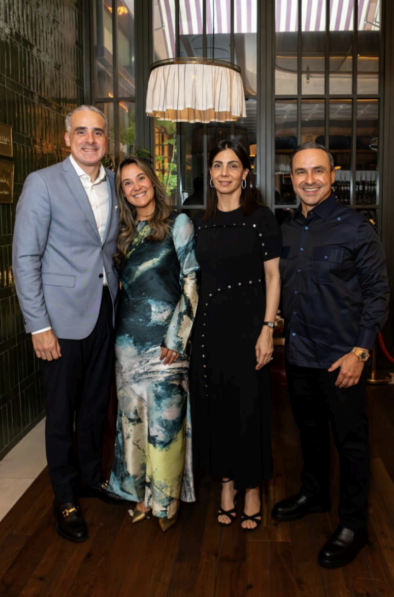 Oscar Saldín, Lidia Aybar, Rosa Aybar y Javier Tejeda.