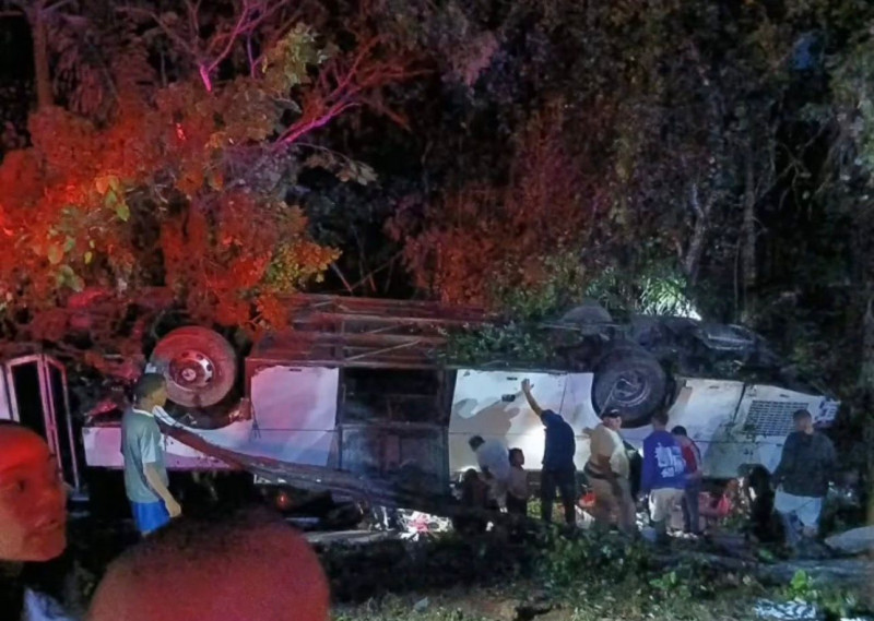 Uno de los vehículos involucrados en el accidente