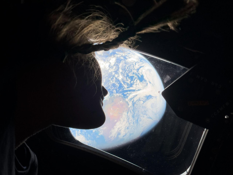 La astronauta Christina Koch en el Artemis II.