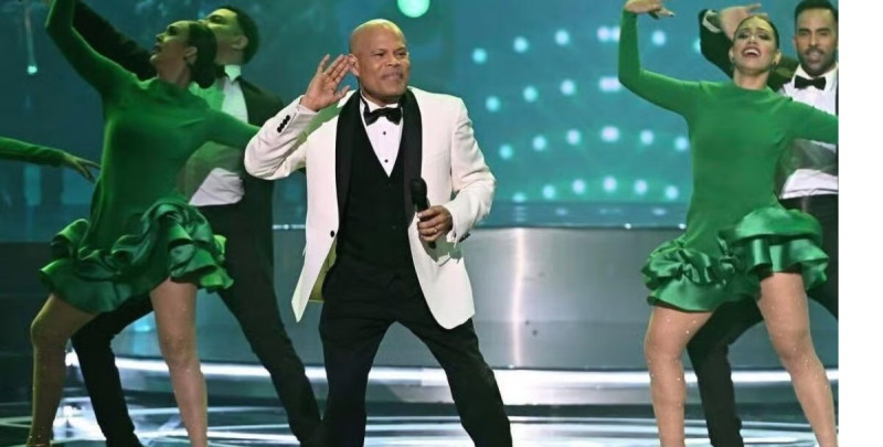 Rubby Pérez durante una de sus actuaciones. El merenguero murió la madrugada del martes 8 de abril de 2025 en la tragedia de la discoteca Jet Set.