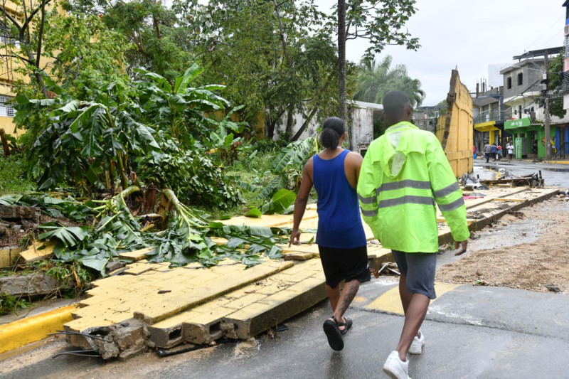 Estructuras sufrieron daños por los efectos de las lluvias.