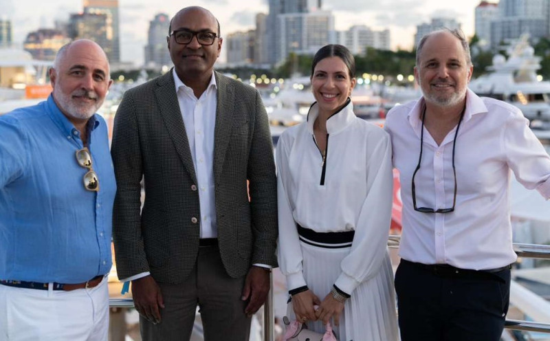 Fabricio Schettini, Danilo Rosario, Alice Caslini, y David Namany.