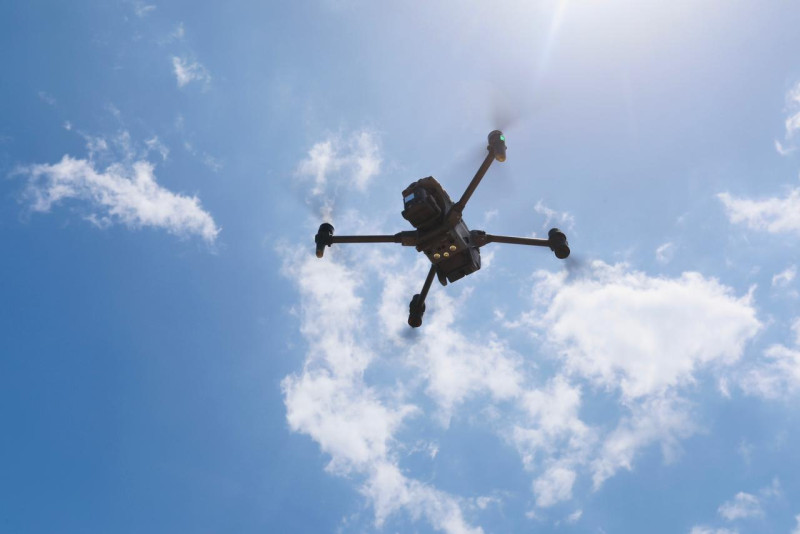 Uno de los dron usados por el Cesfront para vigilar la frontera con Haití