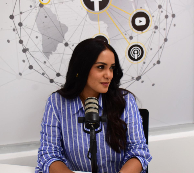 Sandy Hernández en la entrevista