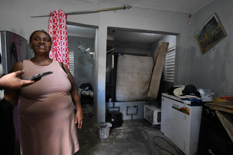 Miriam Moreno, madre de cuatro hijos, también enfrenta las consecuencias de las inundaciones.