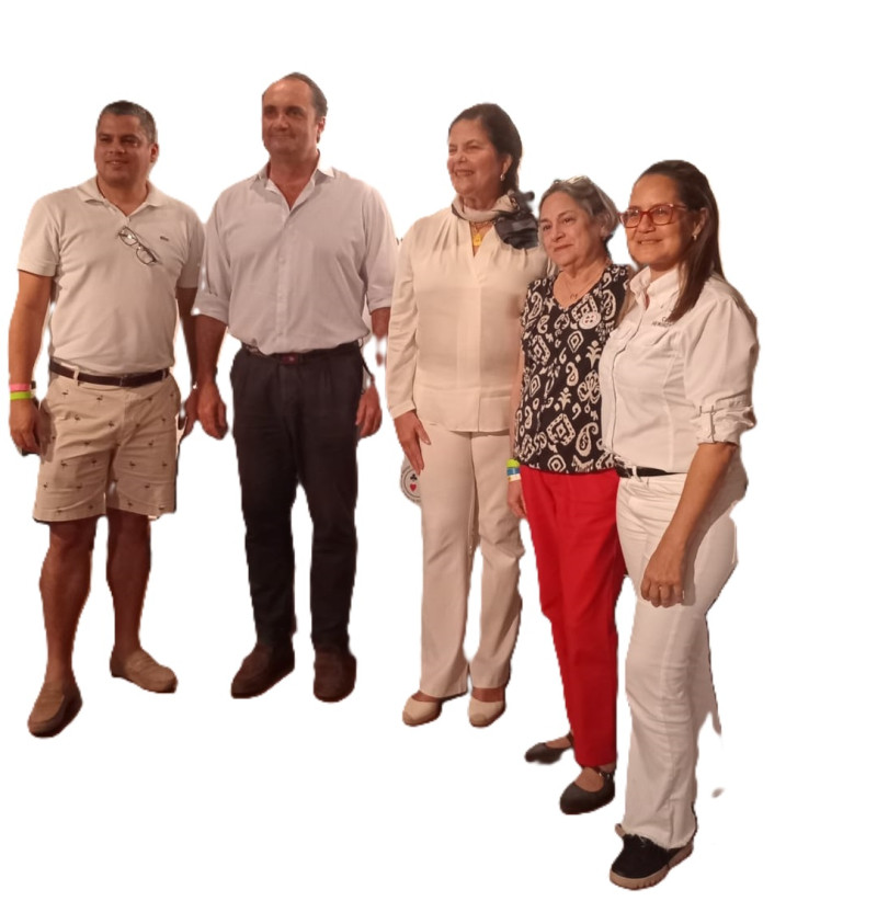 Ariel Garcia, Angel Pérez, Sonia Villanueva de Brouwer, Maria Barrera y Mariena Mahfoud