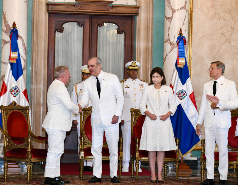 Sergio Maffettone, de la República Italiana, fue el primer embajador en presentar sus cartas credenciales ante el presidente Abinader.