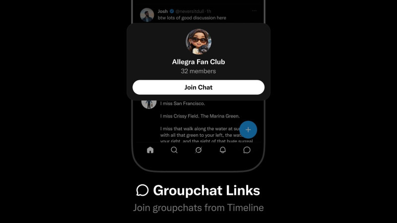 Chats grupales en XChat.
