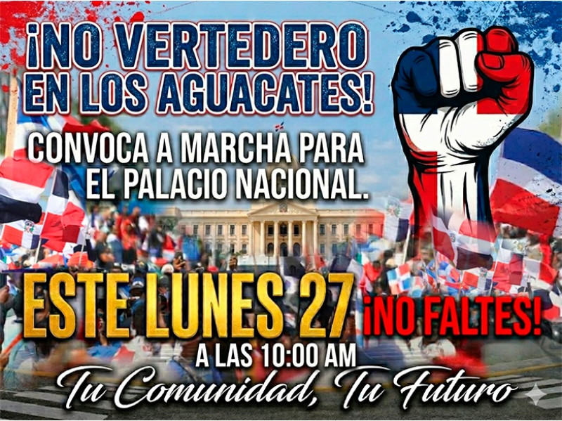 Convocatoria a protesta de La Cuaba.