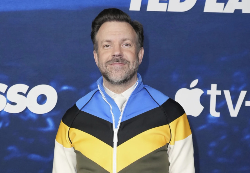 Jason Sudeikis durante el estreno de una temporada de Ted Lasso.
