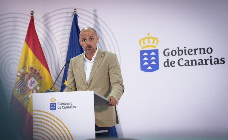 El portavoz del Gobierno de Canarias, Alfonso Cabello