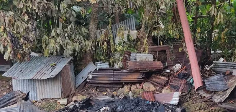 Vivienda en el sector La Manicera se incendia.