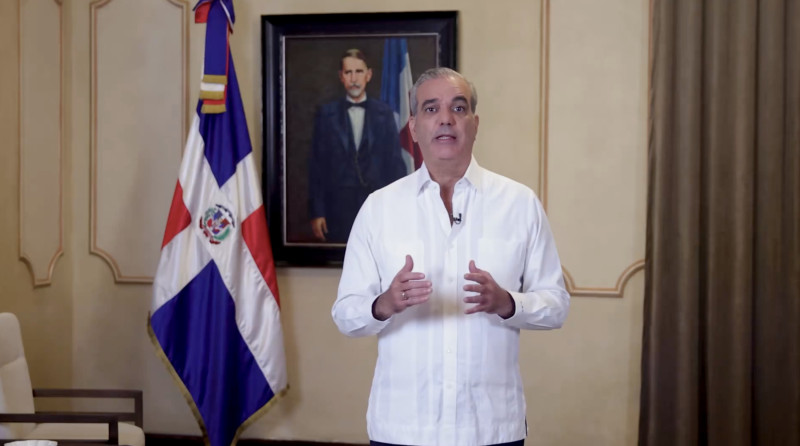 El presidente Abinader se dirige al país anunciando sus medidas sobre el tema minero en San Juan.