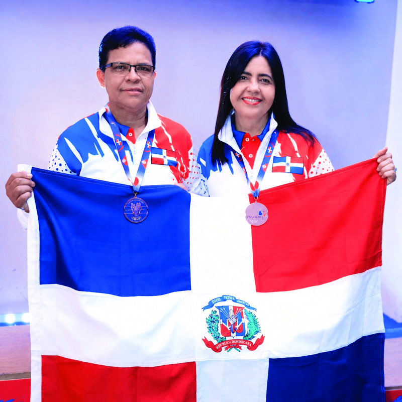 Olivia Linares y Rosanna García fue la pareja dominicana que conquistó la presea de bronce.