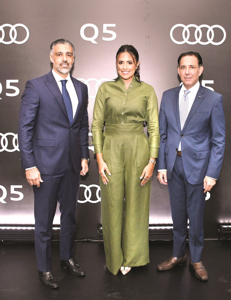 Alexander Gutiérrez, Génesis Rodríguez y Jorge Asmar.
