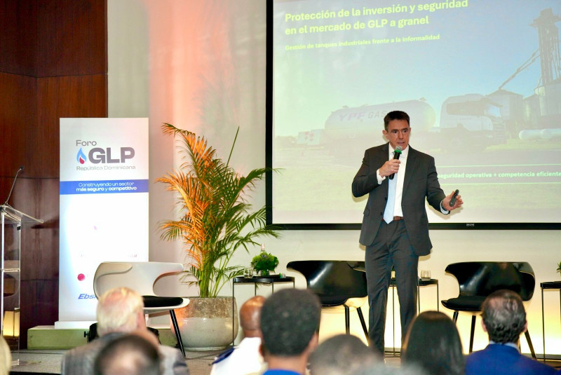 Francisco Duarte, director de la Asociación Iberoamericana de Gas Licuado de Petróleo (Aiglp) durante el "Foro GLP RD 2026", celebrado en Santo Domingo