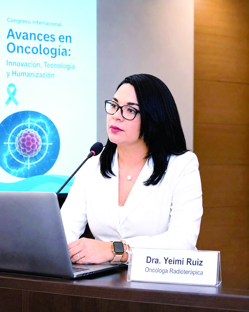 Yeimi Ruiz,  oncóloga radioterápica