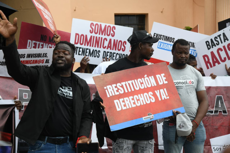 Algunas de las consignas dichas en la protesta