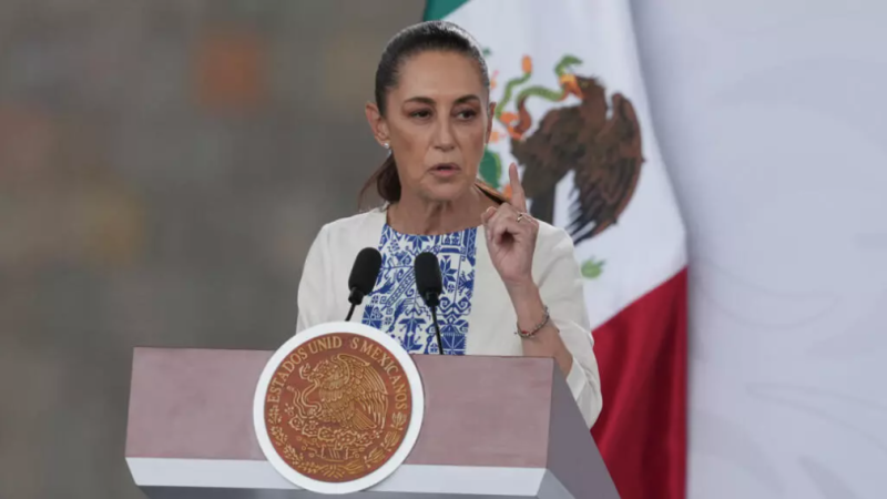 La presidenta mexicana, Claudia Sheinbaum, el 4 de mayo de 2026 en Ciudad de México.