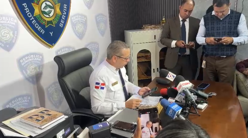Vocero de la Policía Nacional, Diego Pesqueira.