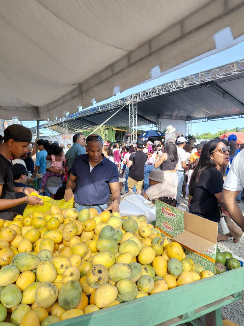 En el segundo día de la Feria del Mango de Baní, rompe récord de visitas.