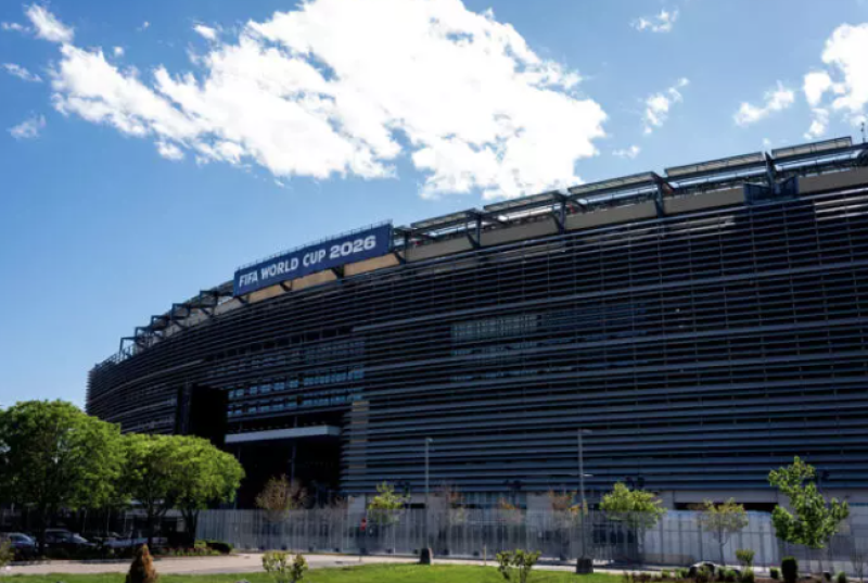El MetLife Stadium de Nueva Jersey, donde se disputarán ocho partidos del Mundial, incluida la final del 19 de junio.
