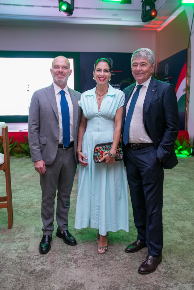 Gabino Moriconi, Alice Caslini de Moriconi y Mauro Caslini