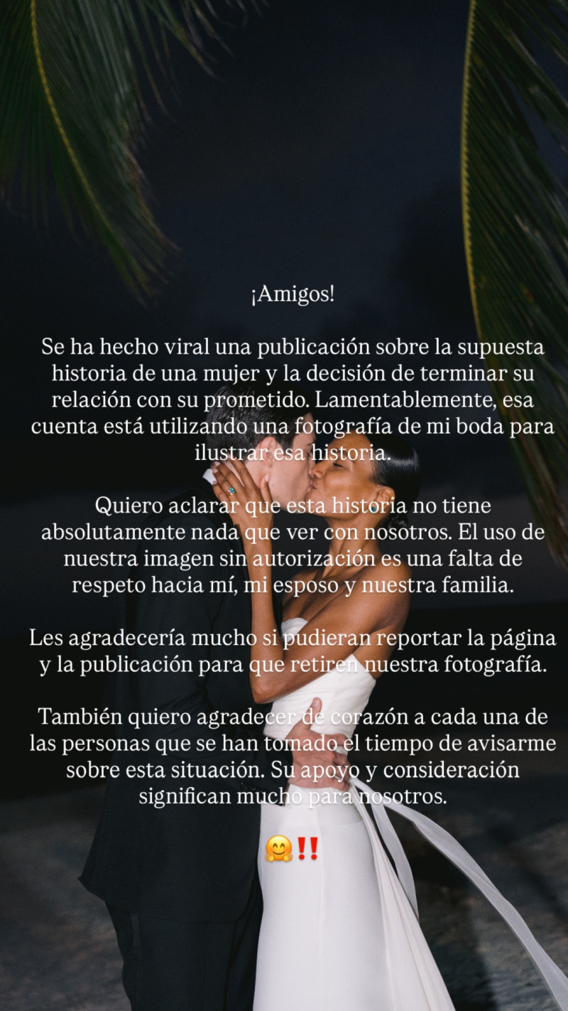 Arlenis Sosa compartió un comunicado para desmentir cualquier vínculo con la historia viral que circula en redes sociales.