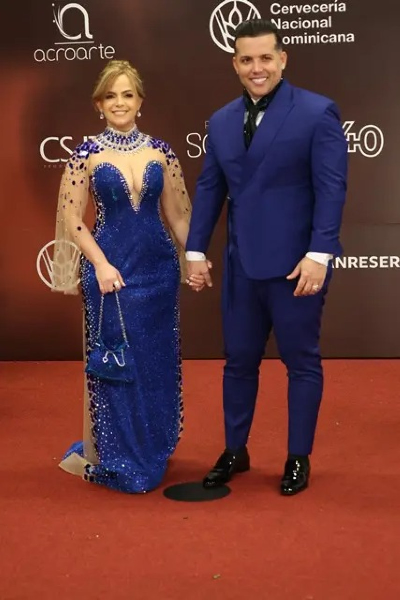 El Blachy junto a su esposa Rocío Rosario.