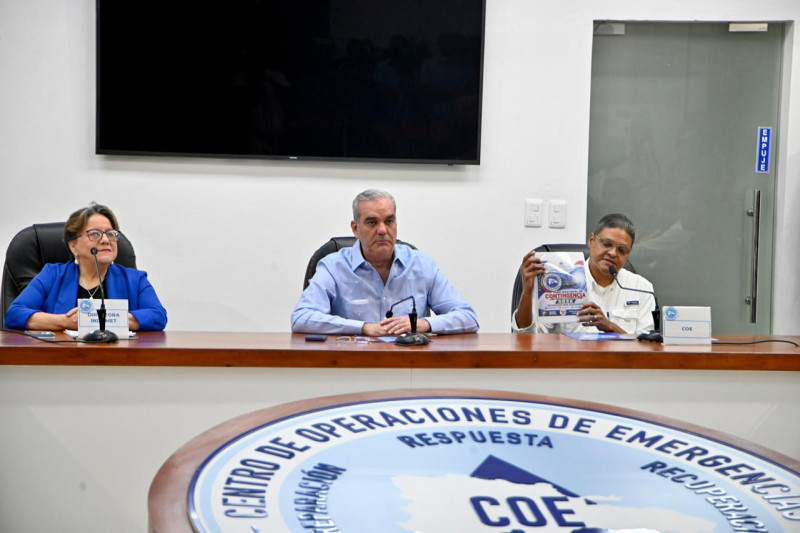 Presidente de la República, Luis Abinader encabezó el lanzamiento del Plan Nacional de Contingencia para la Temporada Ciclónica 2026.