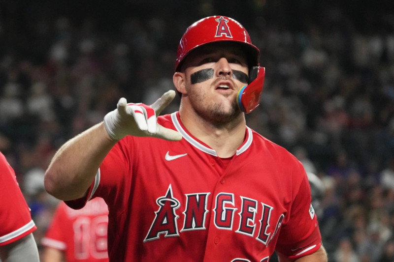 Mike Trout, sensible baja para los Angelinos de Anaheim.