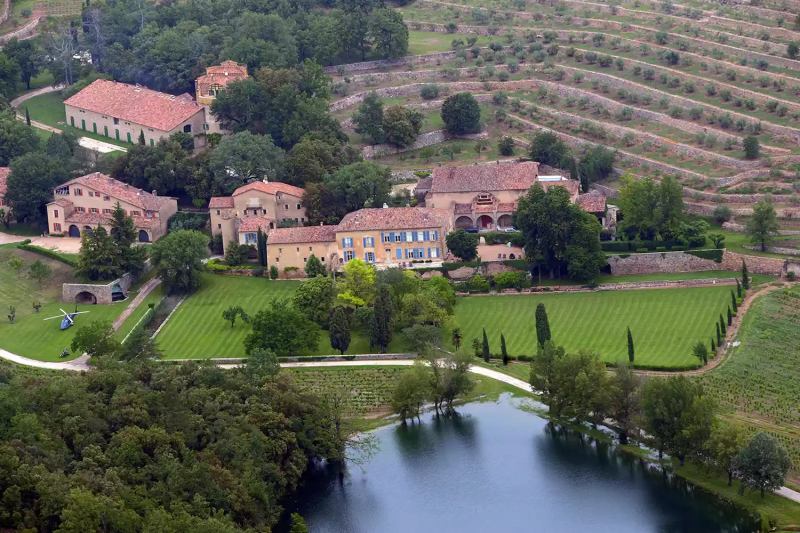 Château Miraval, la bodega francesa que Brad Pitt y Angelina Jolie poseyeron juntos en su día.