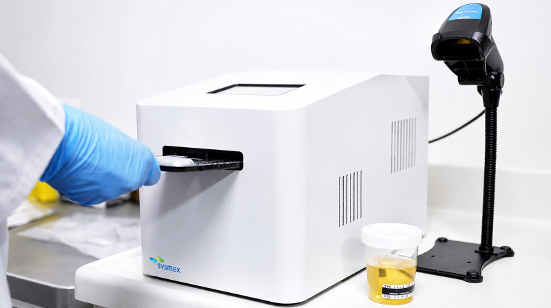 El sistema Sysmex PA-100 AST, capaz de detectar bacteriuria, es decir la presencia de bacterias en la orina, y efectuar pruebas de sensibilidad antimicrobiana (AST) en tan solo 45 minutos. Foto: Sysmex.