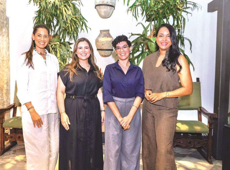 Keila Rodríguez, Miguelina Feris, Flor Lorenzo y Anyeli Báez