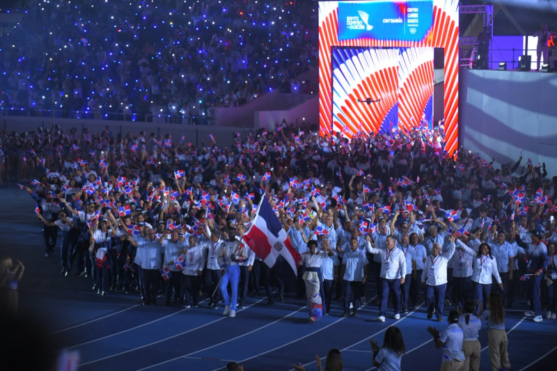 Delegación dominicana en los Juegos Centroamericanos y del Caribe.