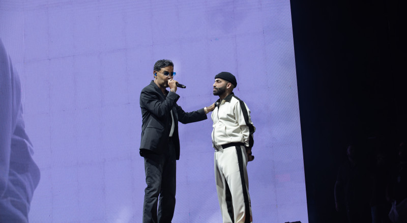 Zion fue uno de los artistas invitados al concierto de Arcángel en el Estadio Cibao, el sábado 25 de julio de 2026.