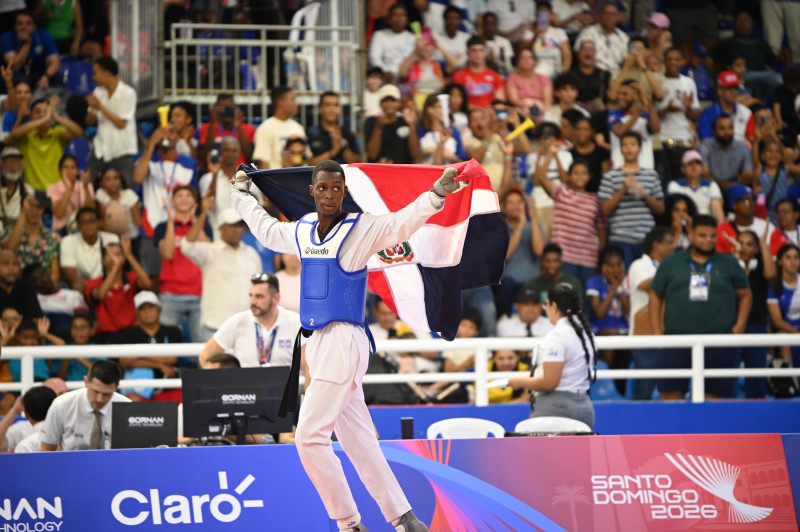 Wilfrido de la Cruz, uno de los dominicanos que ganó medalla de oro durante la jornada del domingo 26 de julio de los Juegos Centroamericanos y del Caribe 2026.